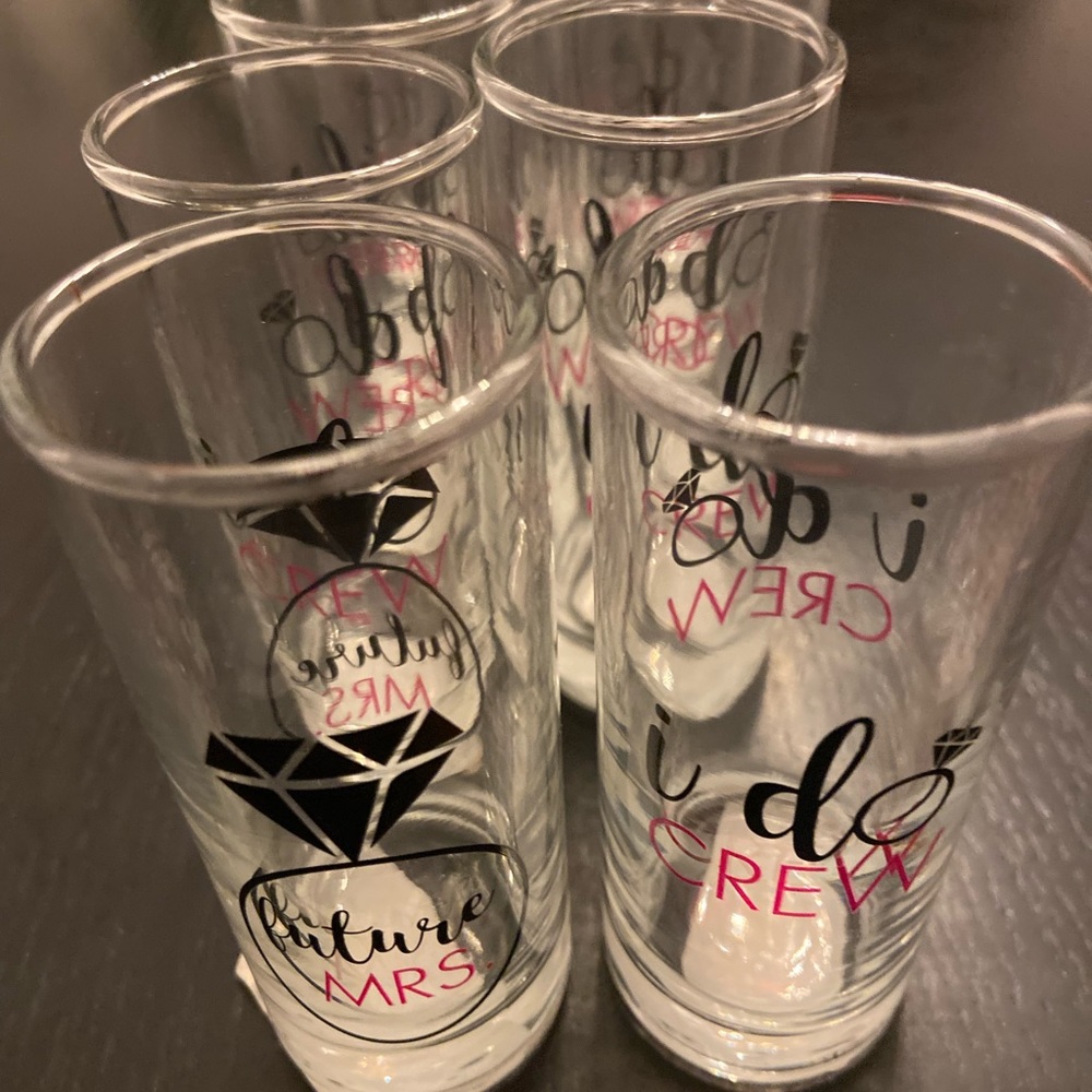 Shot Glasses Lot of 11 Bachelorette Bridal Shower